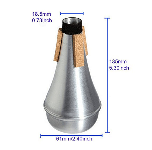 Aluminum Horn Mute Mute Silencer for Practice
