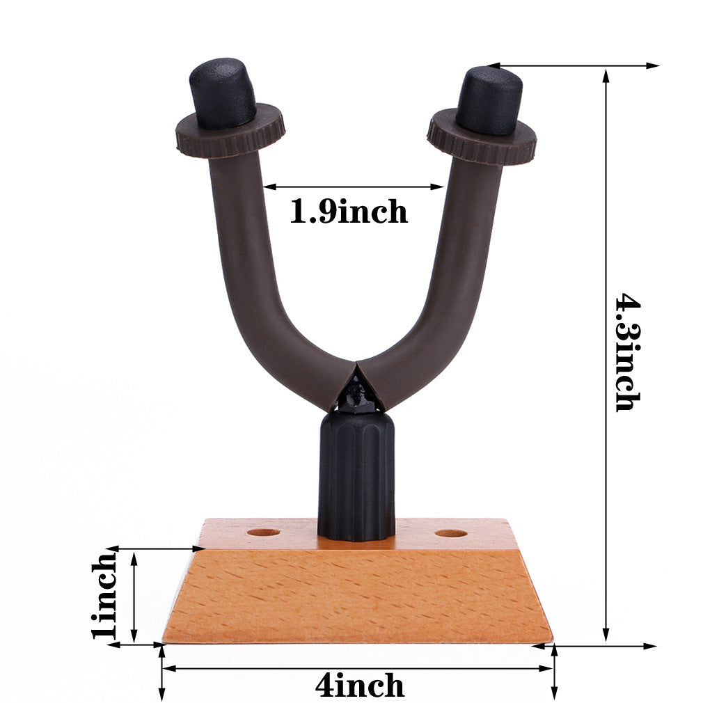 Classical Electric Guitar Wall Hanging Organizing System -Solid Wood Base Hook