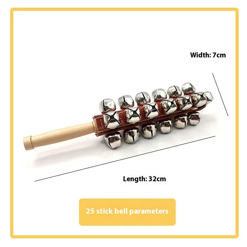 Early Education Hand bells Wooden Handle