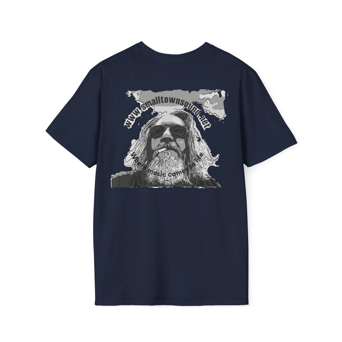 The Old Hippy, T-Shirt Small Town Sound with *BC* on the T,- Tee Shirt