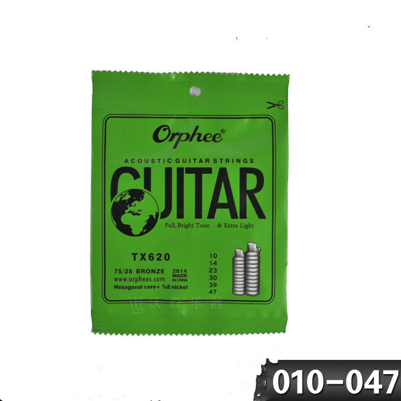 Orphee Bronze Phosphorus Folk Acoustic Guitar Strings 10 Pack Box