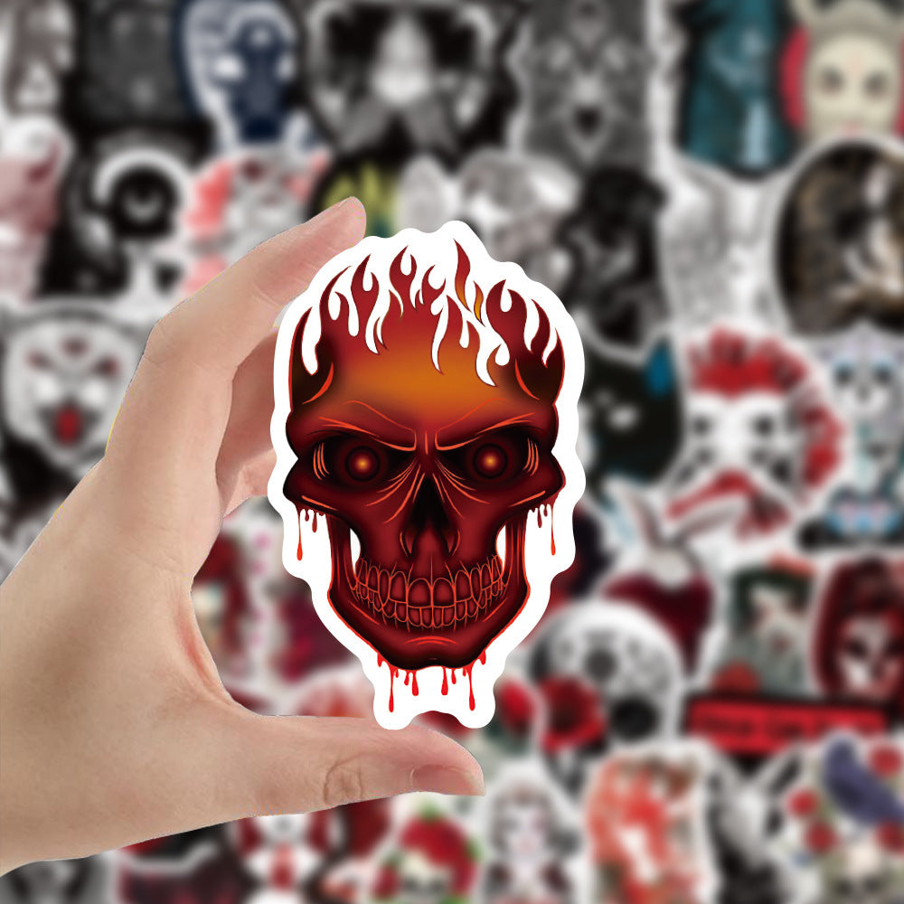 100 Gothic Dark Series Graffiti Stickers - Waterproof, for Water Cups, Trunks, Guitars, Cars