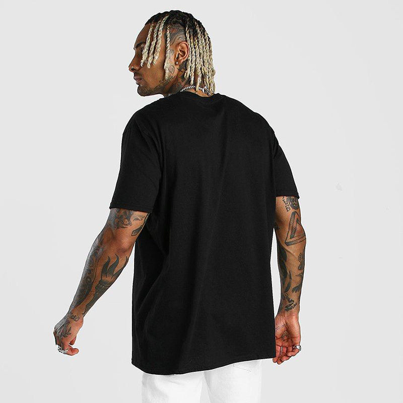 Drummer - Printed Pattern Short-sleeved T-shirt