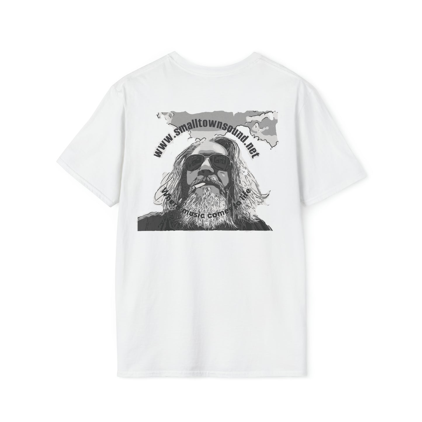 The Old Hippy, T-Shirt Small Town Sound with *BC* on the T,- Tee Shirt
