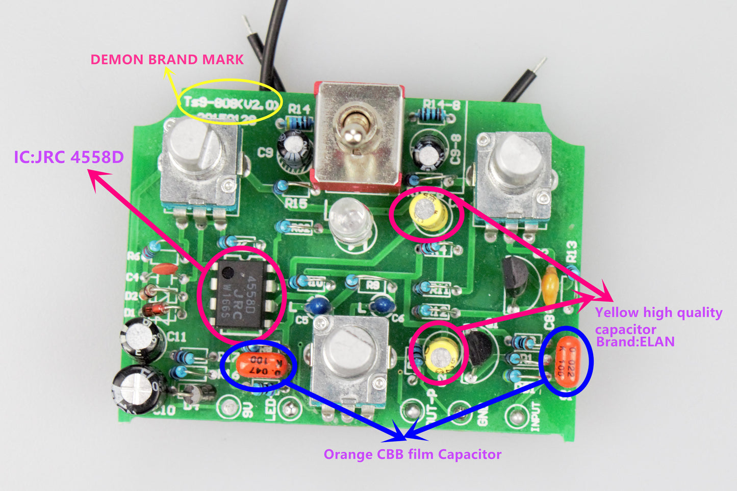 Demon tube screamer guitar effects