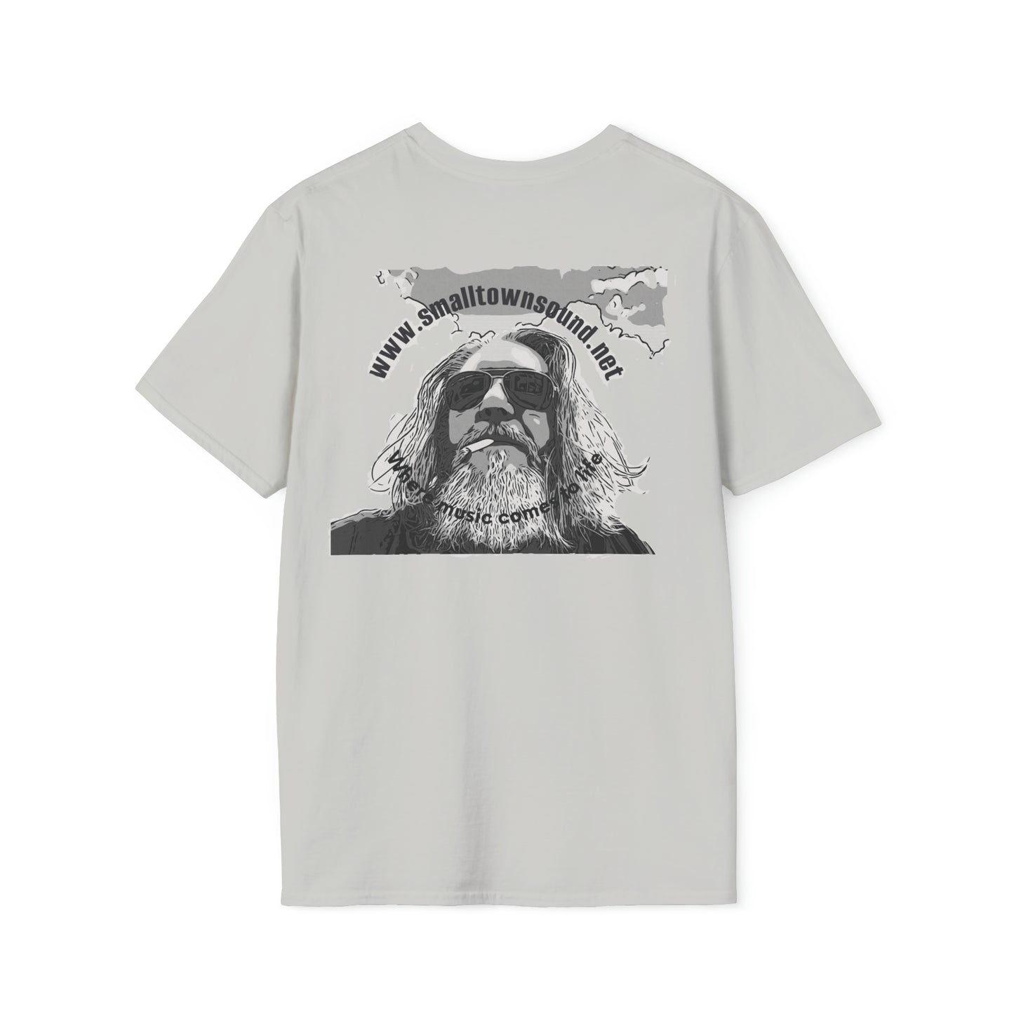 The Old Hippy, T-Shirt Small Town Sound with *BC* on the T,- Tee Shirt