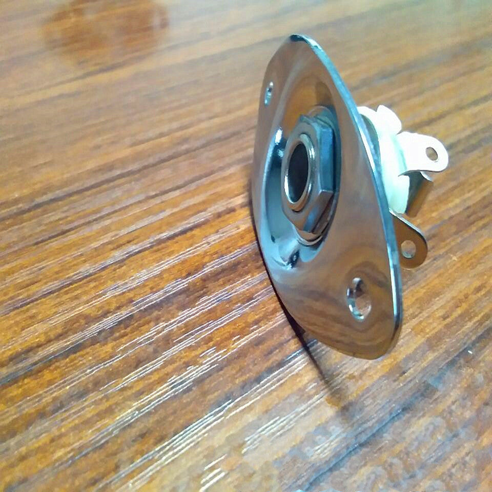Universal Electric Guitar Cat's Eye Socket, Bass And Bass Oval Jack, Input And Output Socket, Interface Connection Hole