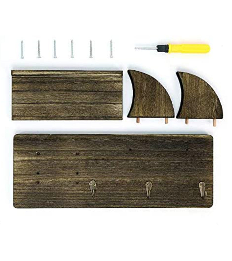 Wall Hanging, Wooden, Storage Rack, with Hook for Guitarist
