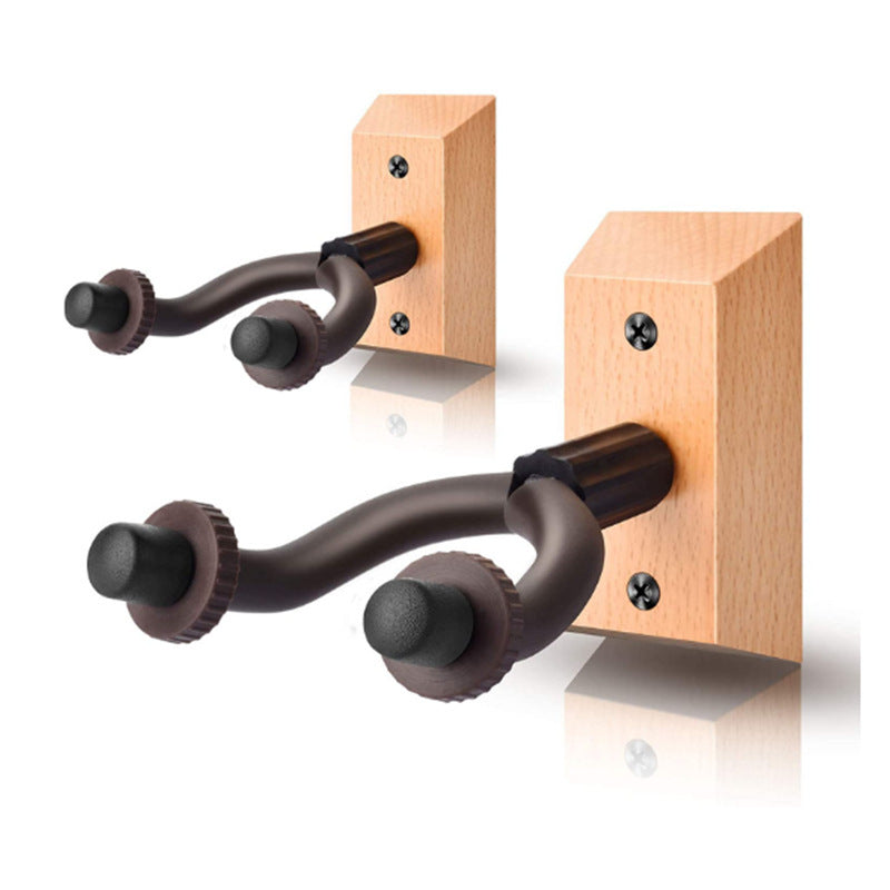 Classical Electric Guitar Wall Hanging Organizing System -Solid Wood Base Hook