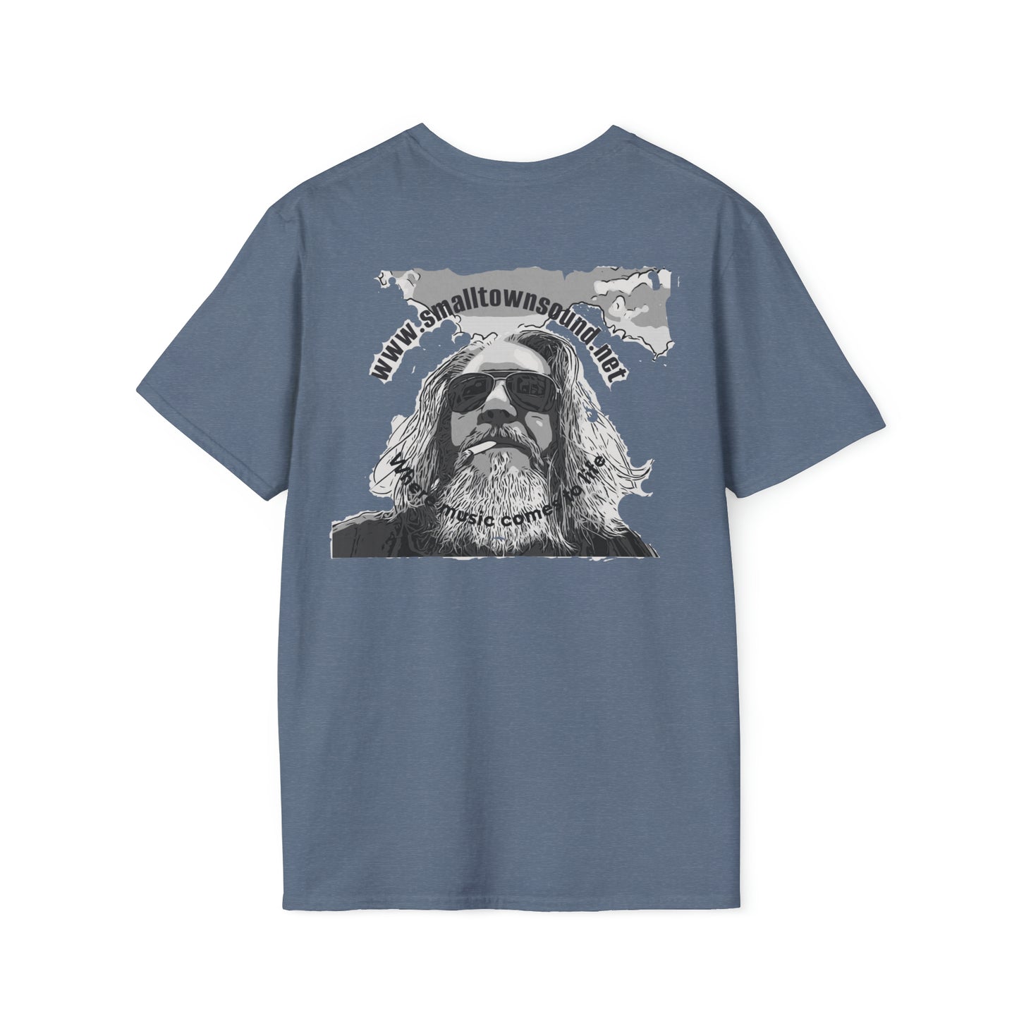 The Old Hippy, T-Shirt Small Town Sound with *BC* on the T,- Tee Shirt