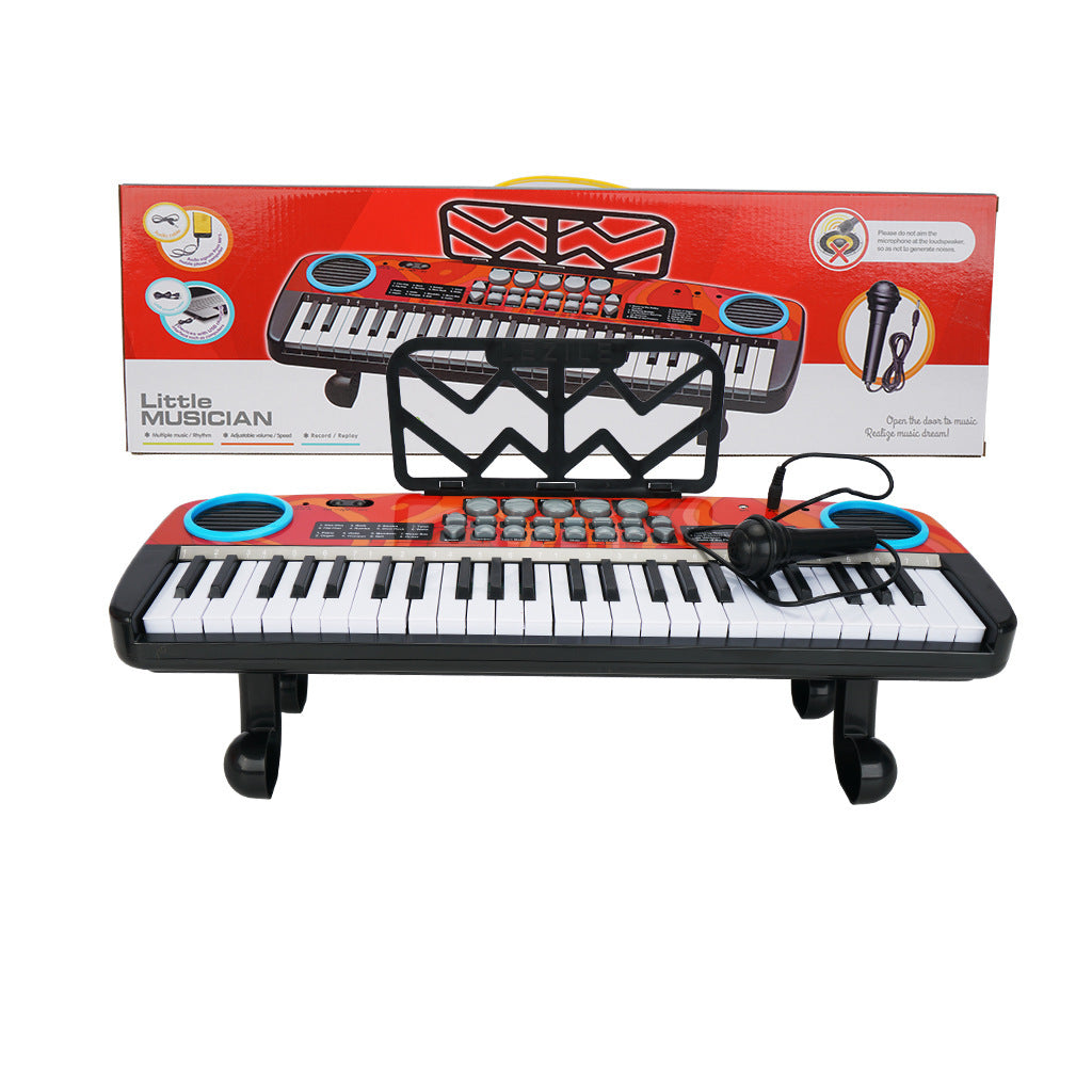 49-Key Electronic Organ Piano with Microphone