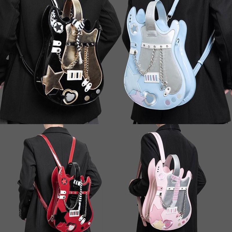 Cross-body Guitar Shape Backpack