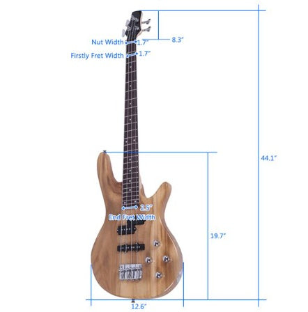 Bass Guitar Burl Basswood