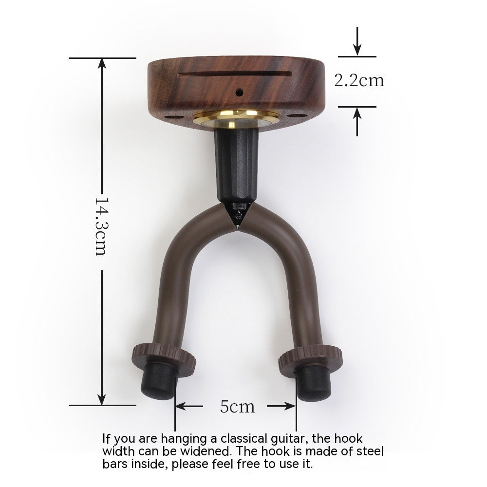 Creative Wooden Guitar Wall Hanger with Moisture meter