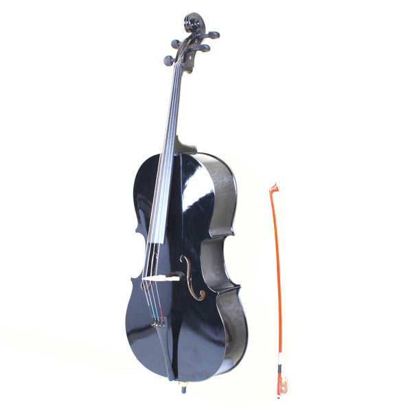 Basswood Cello, Black - The Wednesday Adams Package -