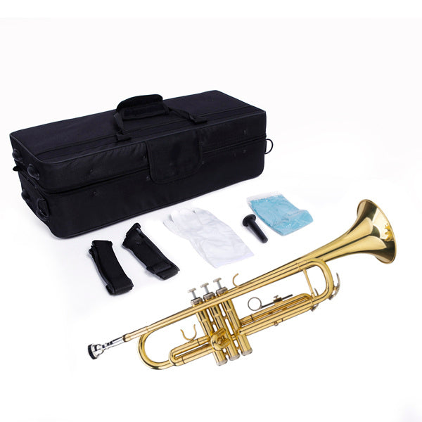 B-flat Tone Adjustable Trumpet Gold Finish