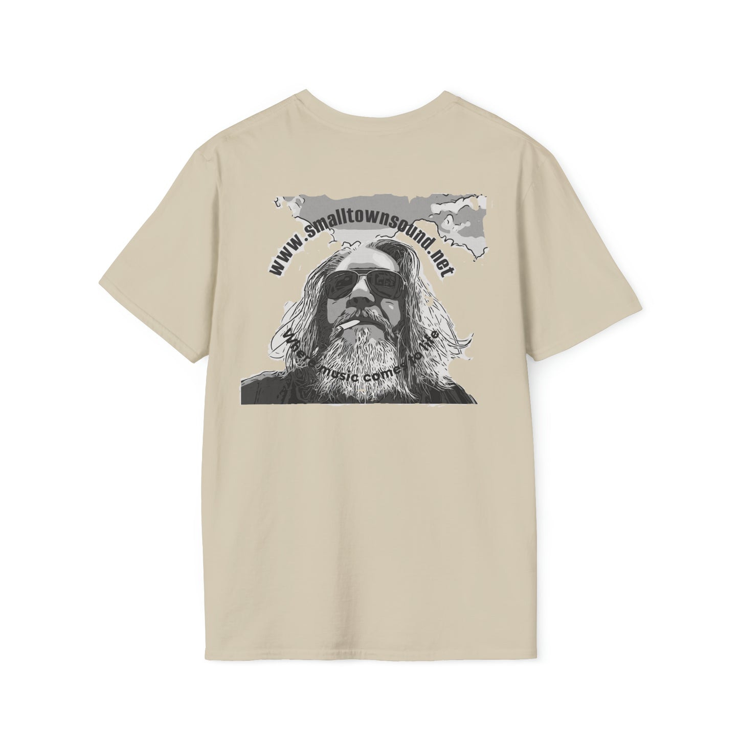 The Old Hippy, T-Shirt Small Town Sound with *BC* on the T,- Tee Shirt