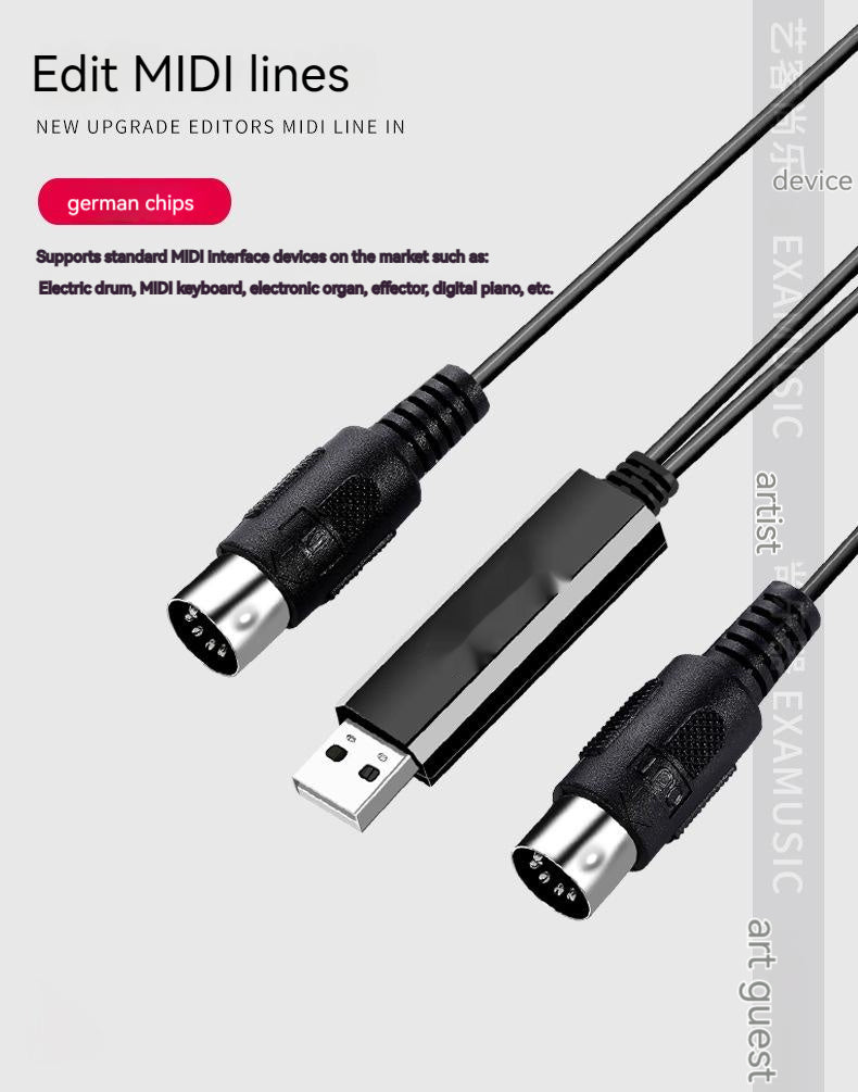 Electronic Keyboard USB Conversion Cable