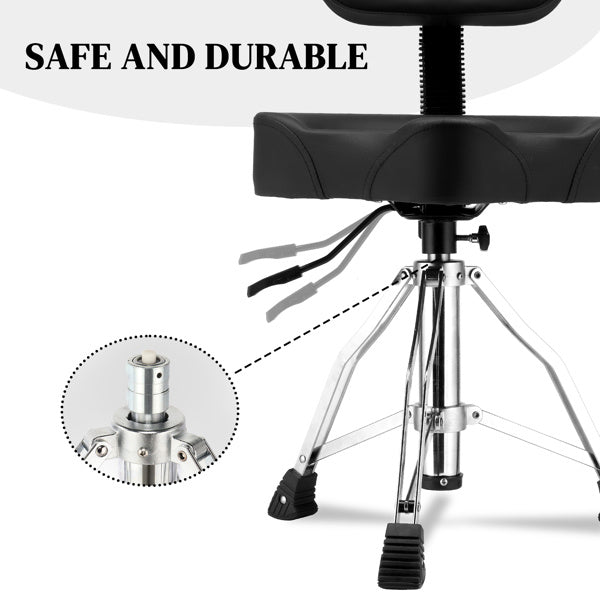 Drum Stool with Hydraulic Function and Back Rest