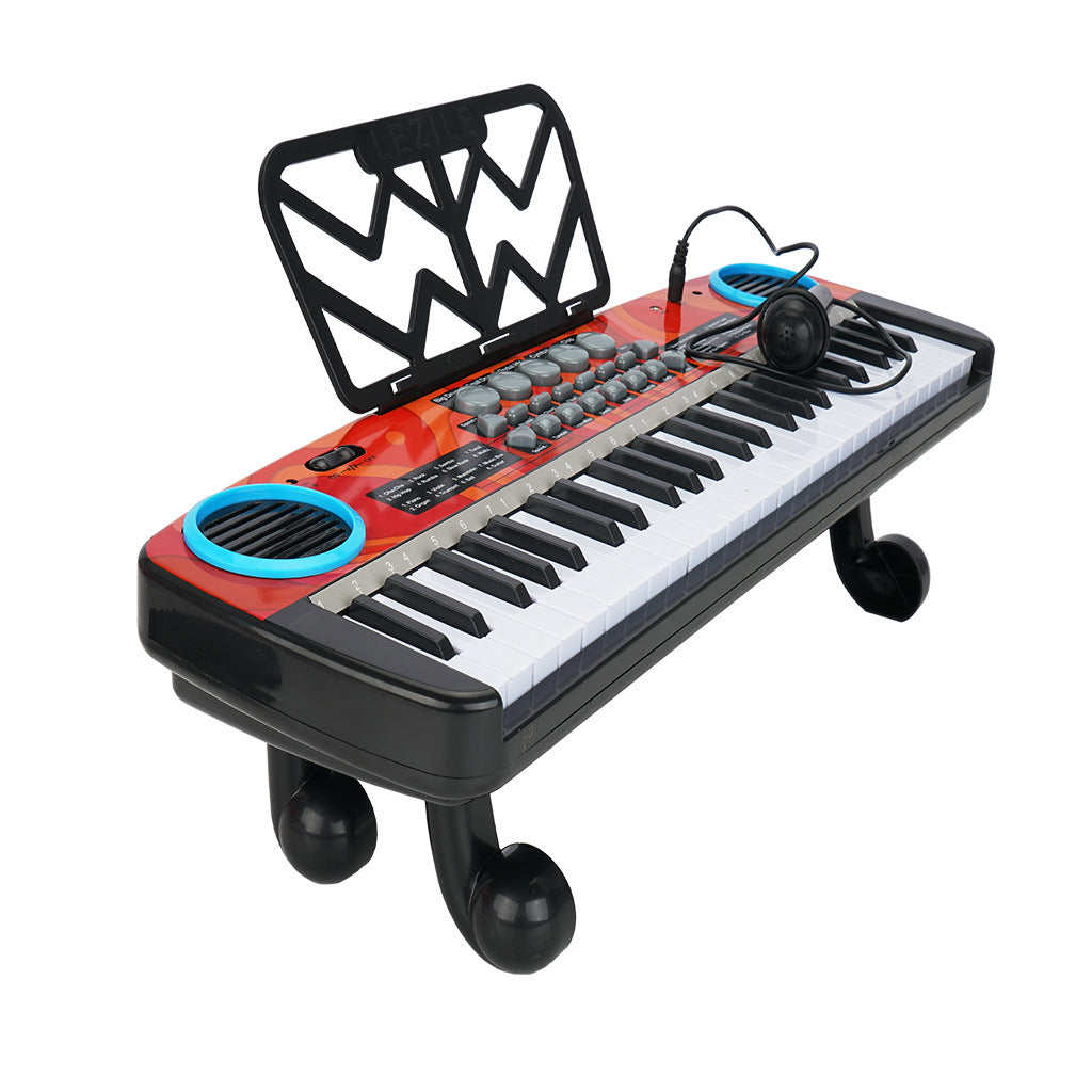 49-Key Electronic Organ Piano with Microphone