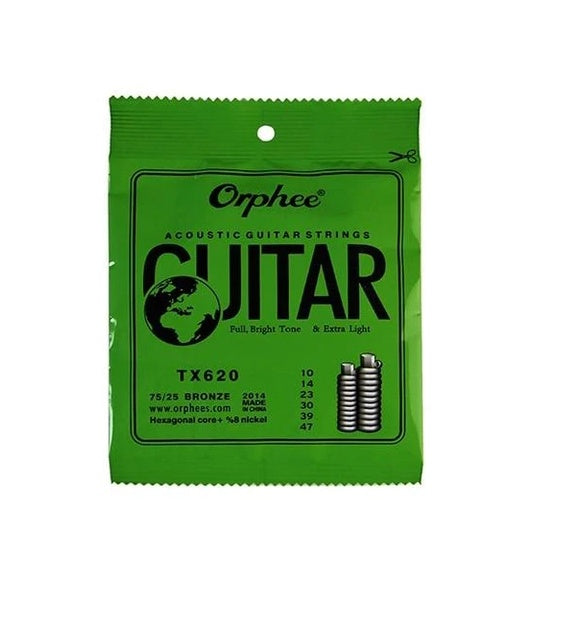 Orphee Bronze Phosphorus Folk Acoustic Guitar Strings 10 Pack Box