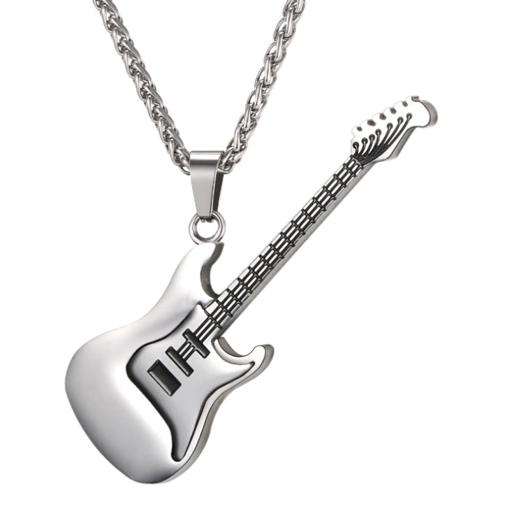 guitar stainless steel necklace Necklace