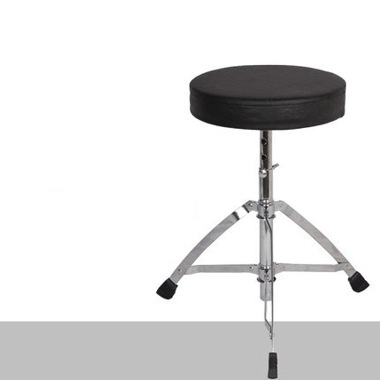 Drum Stool Adjustable Height Leather Surface