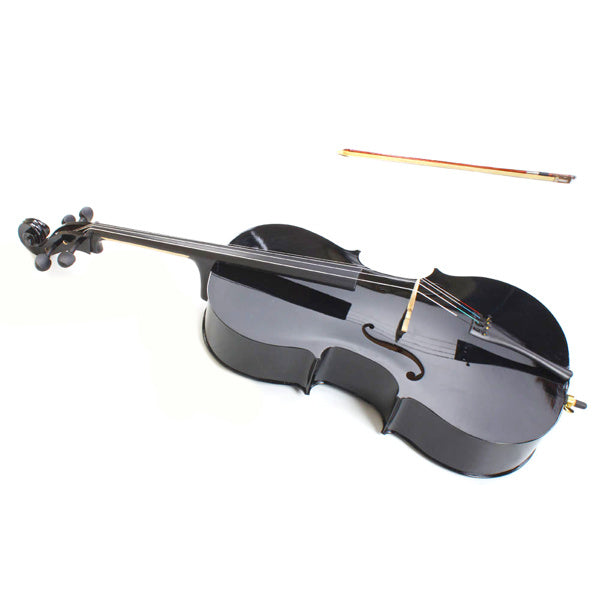 Basswood Cello, Black - The Wednesday Adams Package -