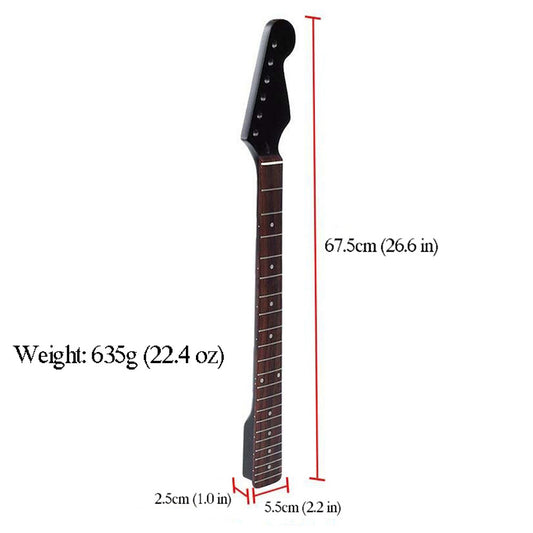 22 Fret, Electric Guitar Neck Rosewood Fingerboard