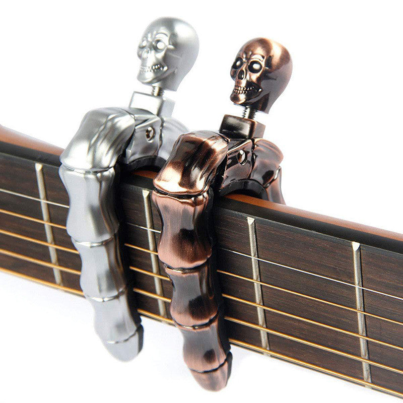 Guitar Capo with Stylish And Cool Skull Head Ghost Finger bones