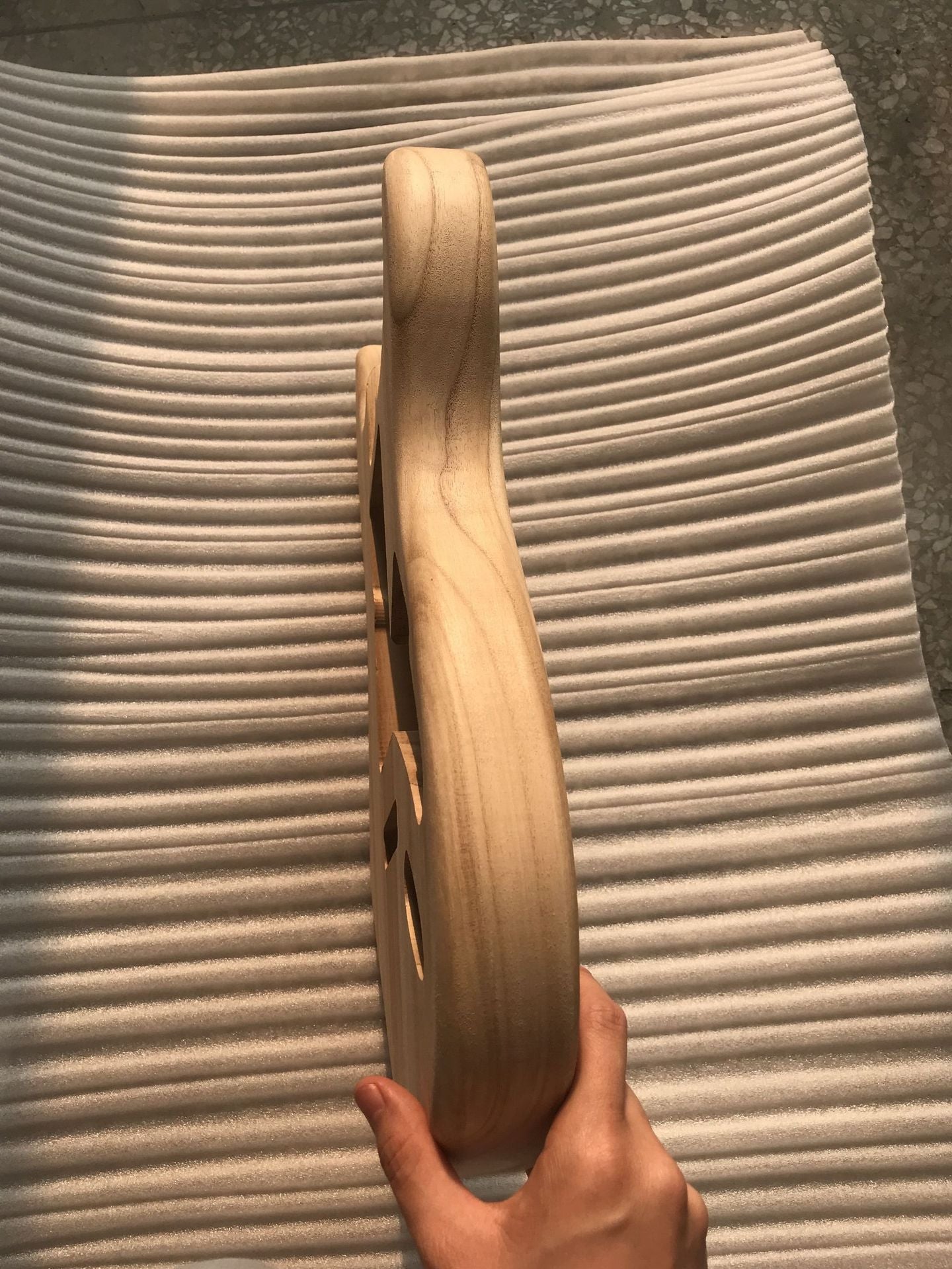 Maple guitar body Strat Style