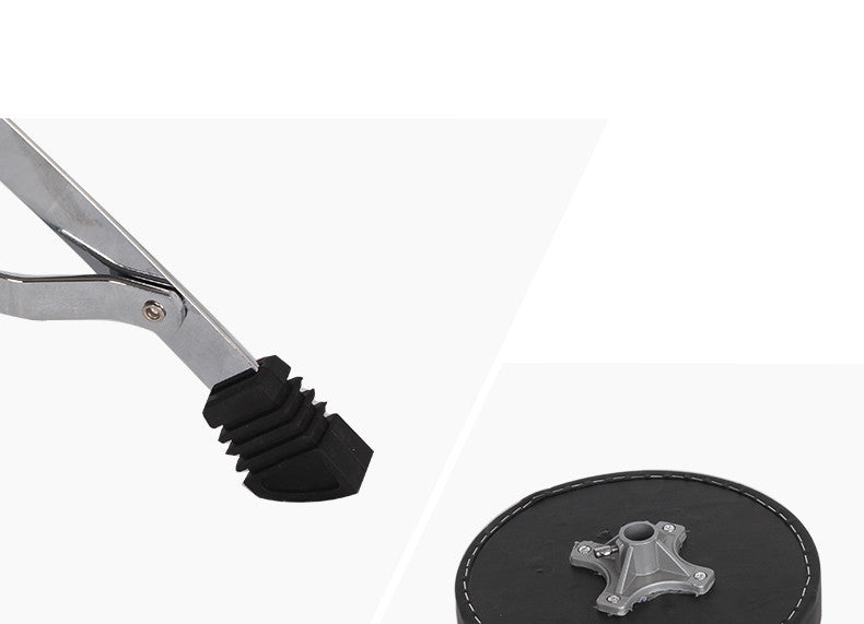 Drum Stool Adjustable Height Leather Surface