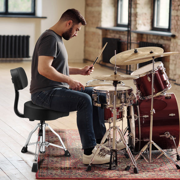 Drum Stool with Hydraulic Function and Back Rest