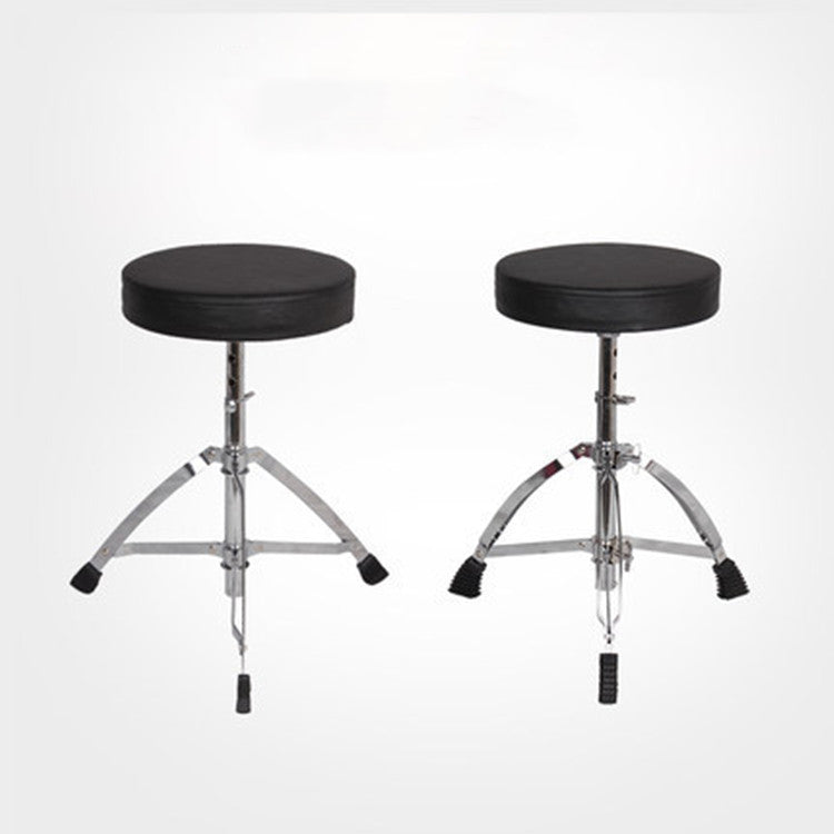 Drum Stool Adjustable Height Leather Surface