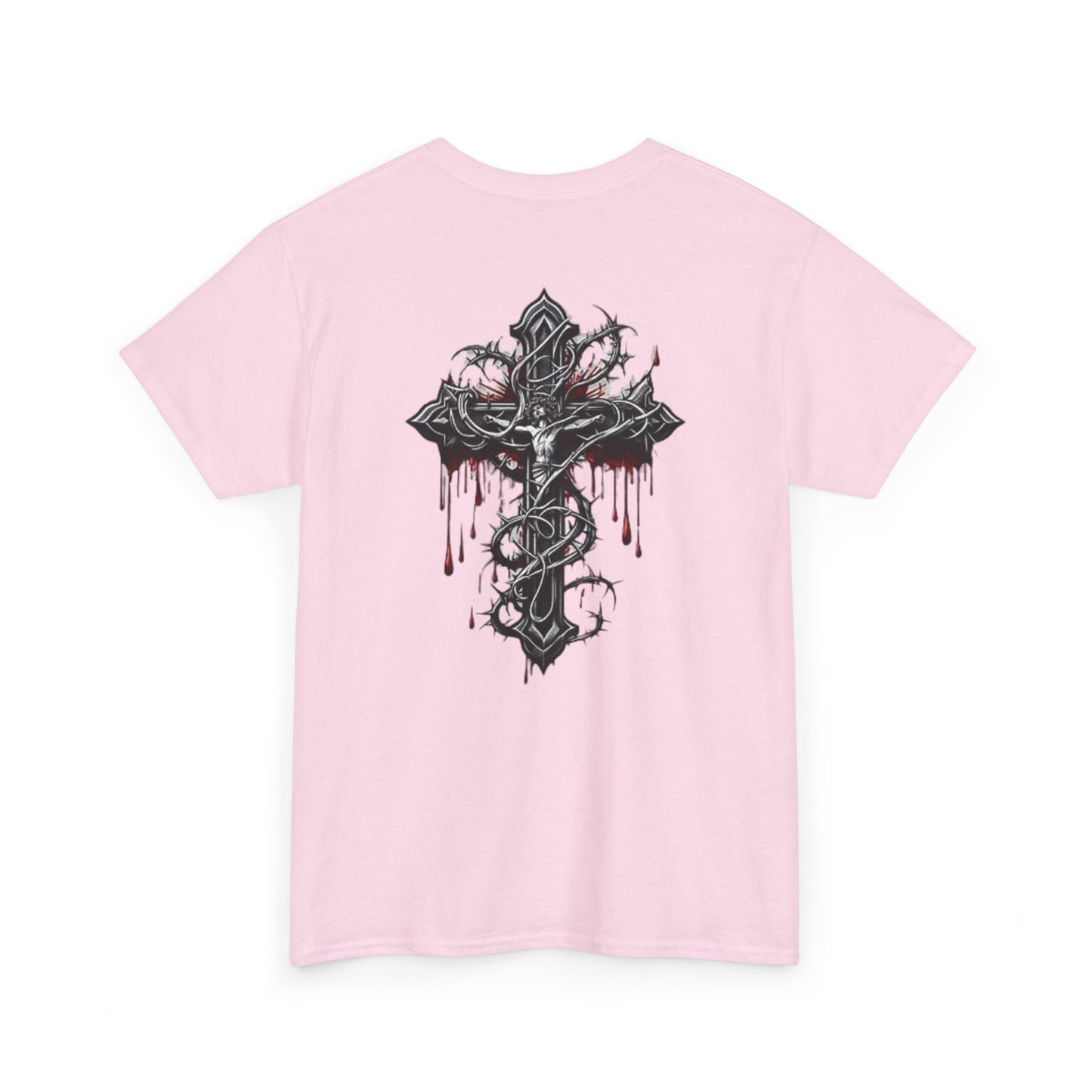T-Shirt (pink) Blessed by blood, and Cross T-Shirt