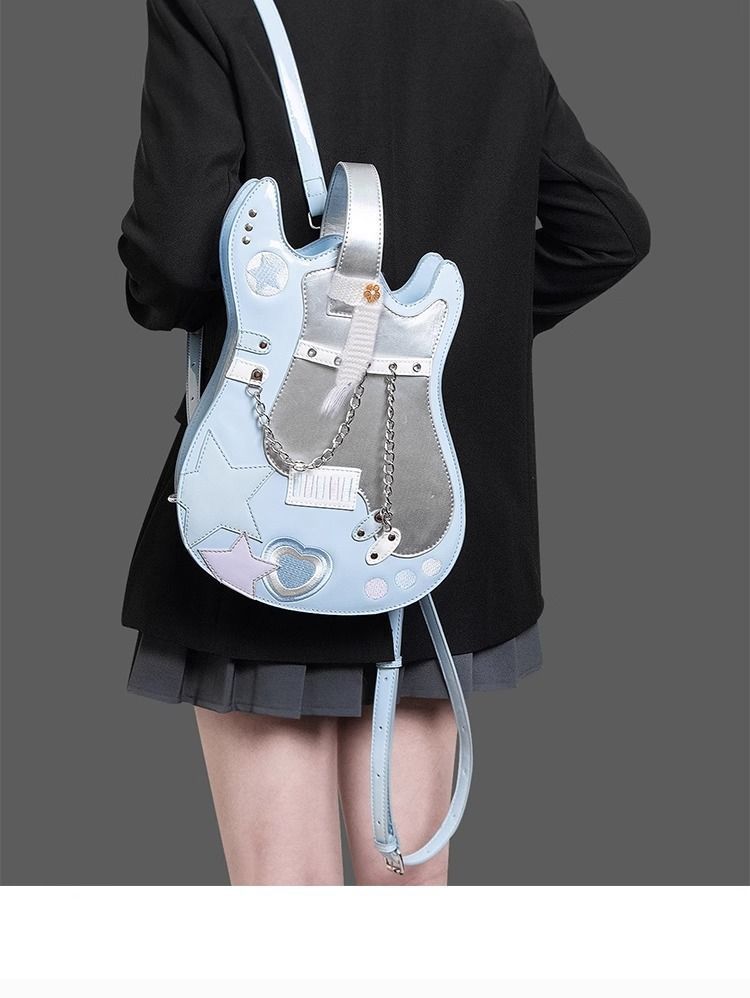 Cross-body Guitar Shape Backpack