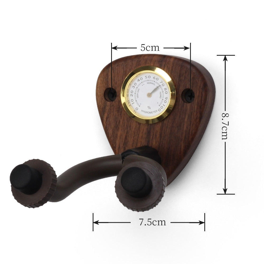 Creative Wooden Guitar Wall Hanger with Moisture meter