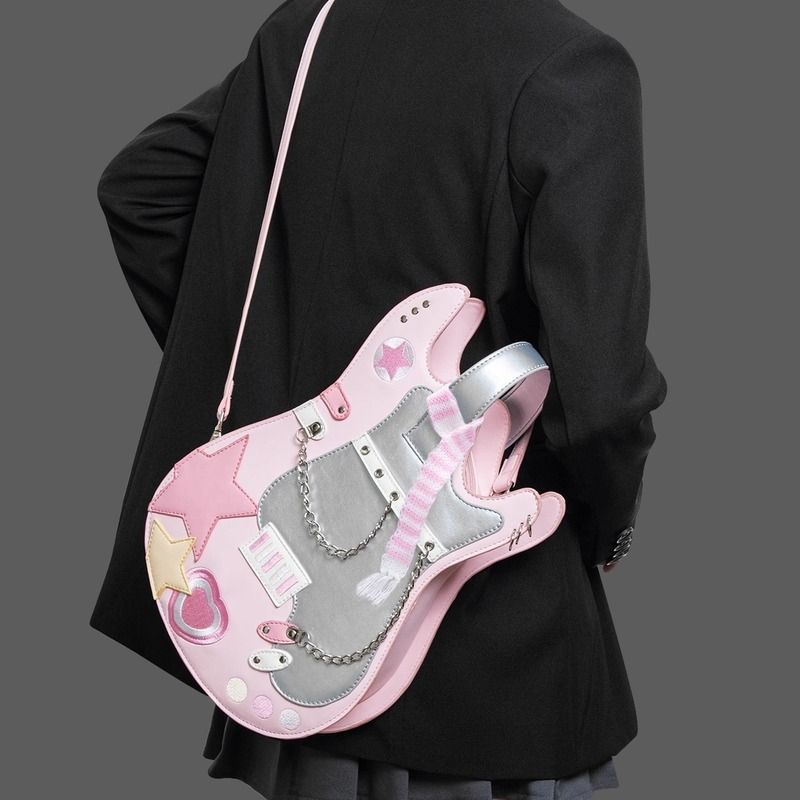 Cross-body Guitar Shape Backpack