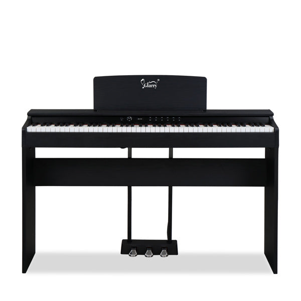 88 Key Standard Weighted Keys - Keyboard, Upright Black Electric Piano, Glarry