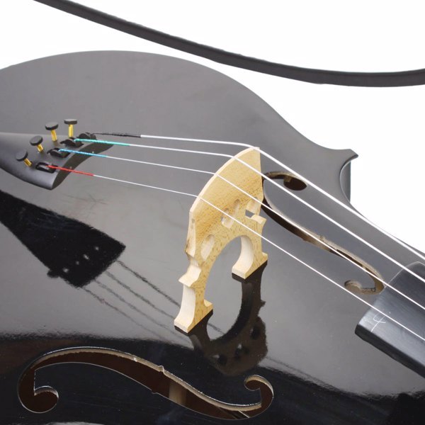 Basswood Cello, Black - The Wednesday Adams Package -