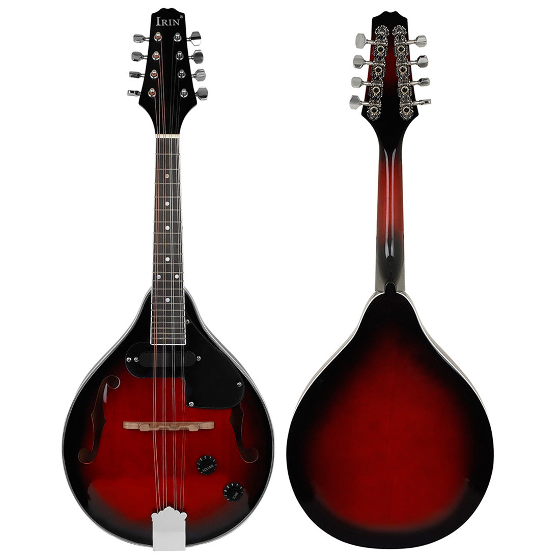 Rich Deep Red with Black Edge, Irin, Electric Mandolin