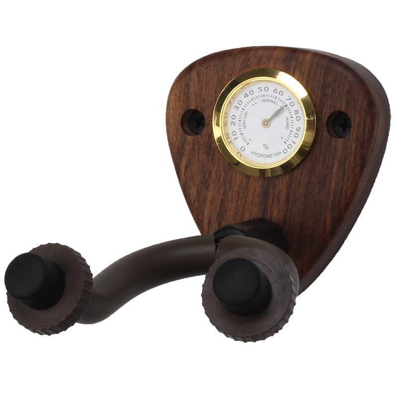 Creative Wooden Guitar Wall Hanger with Moisture meter