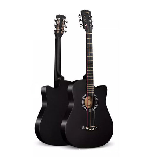 Acoustic Guitar Folk Instrument - 38 inch or 41 inch 38inch black