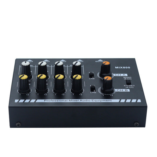 8-channel Mini Mixer Stereo Audio Mixer