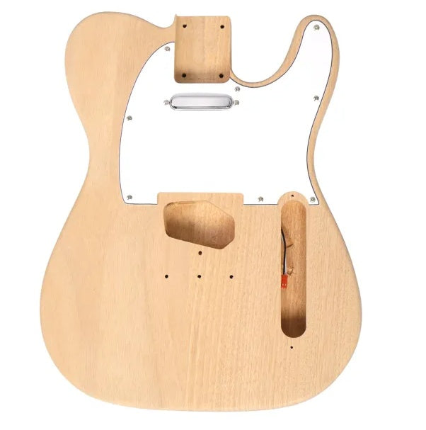 Build Your Own 6 String TELE Style, DIY Electric Guitar Kits With Mahogany Body, Maple Neck And Accessories