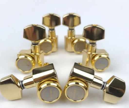 Locking String Machine Heads for Acoustic Guitar