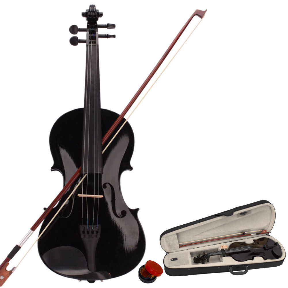 Black Acoustic Violin Black