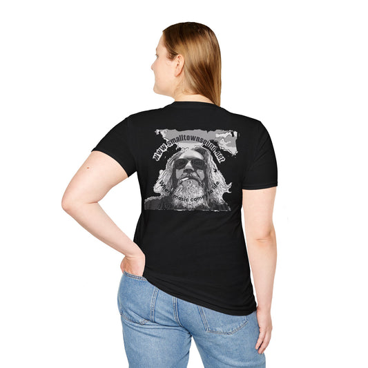 The Old Hippy, T-Shirt Small Town Sound with  *BC* on the T,- Tee Shirt