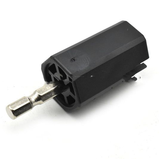 A black guitar bass knob electric tuner plug rotary quasi electric hand drill upper tuner plug.