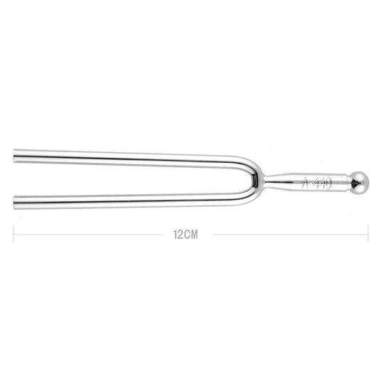 A 440Hz standard A tone tuning fork for string musical instruments, measuring 12cm in length.